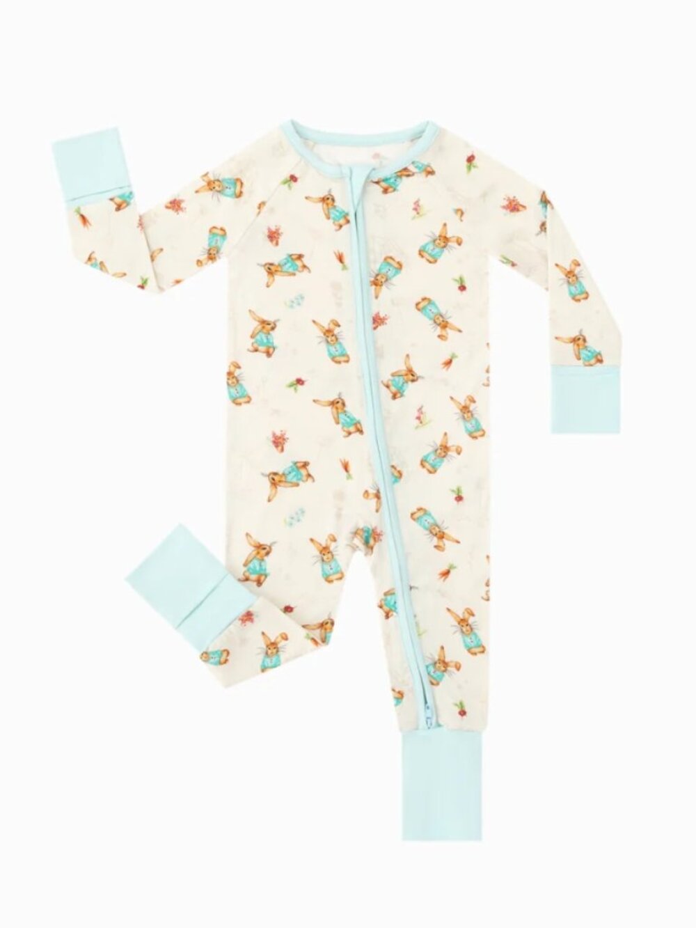 Peter Rabbit Baby Girls Boys Bamboo Fiber Romper Jumpsuit Pajamas Sleeper